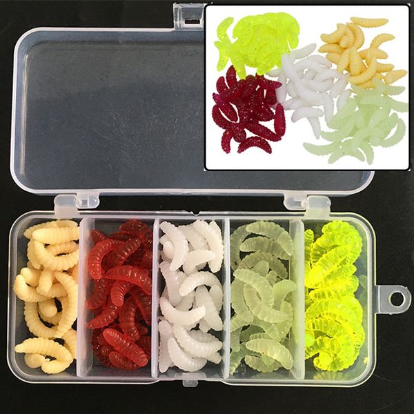 100pcs/1box 5 color 24mm 0.5g breadworm silicone fishing lure soft baits & lures artificial bait pesca fishing tackle accessories
100pcs/1box 5 color 24mm 0.5g breadworm silicone fishing lure soft baits & lures artificial bait pesca fishing tackle accessories