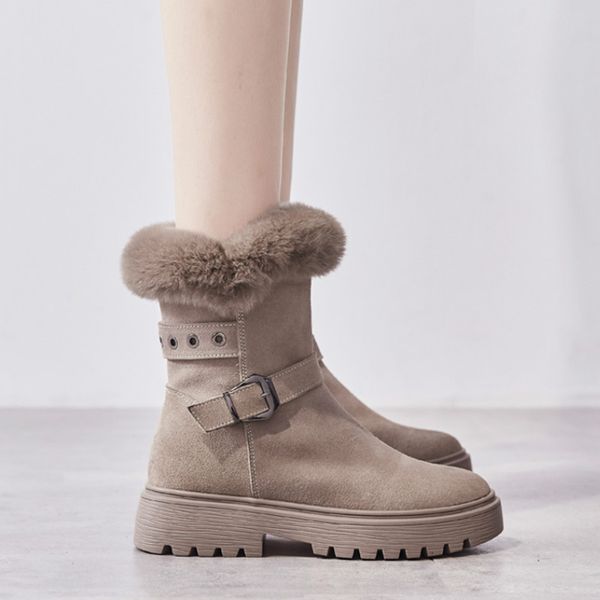 boots women winter plush shoes casual platform mid-calf boots ladies buckle wedge snow female leather bota feminina 2020, Black
boots women winter plush shoes casual platform mid-calf boots ladies buckle wedge snow female leather bota feminina 2020, Black