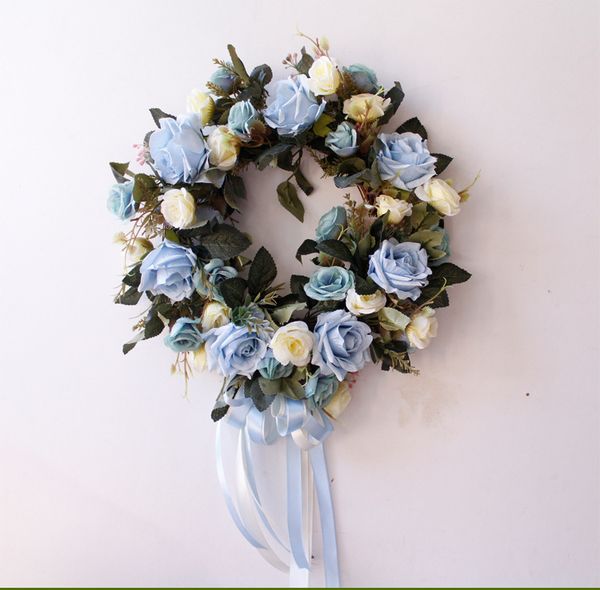 Silk Wearth Rose Artificial Flowers Wreaths Door Perfect Quality Artificial Garland For Wedding Decoration Home Party Decor
Silk Wearth Rose Artificial Flowers Wreaths Door Perfect Quality Artificial Garland For Wedding Decoration Home Party Decor