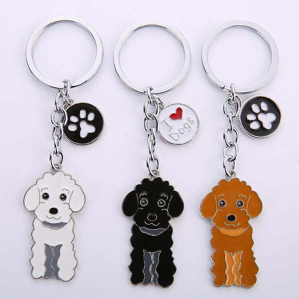 new metal poodle dog key chain key ring bag charm man car holder new enamel keychain jewelry accessories for women gifts, Silver
new metal poodle dog key chain key ring bag charm man car holder new enamel keychain jewelry accessories for women gifts, Silver