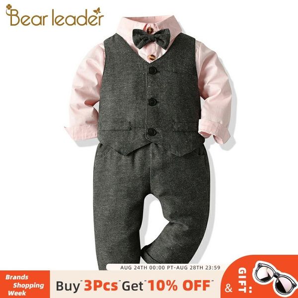 bear leader boys gentleman clothing set cotton long sleeve bowtie shirt waistcoat pants 3pcs suit kids boy casual clothes set, White
bear leader boys gentleman clothing set cotton long sleeve bowtie shirt waistcoat pants 3pcs suit kids boy casual clothes set, White