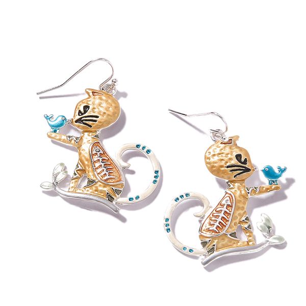 women earrings cute cat friendship animal jewelry blue enamel fashion girls metal statement drop earring dangle earrings for women, Silver
women earrings cute cat friendship animal jewelry blue enamel fashion girls metal statement drop earring dangle earrings for women, Silver