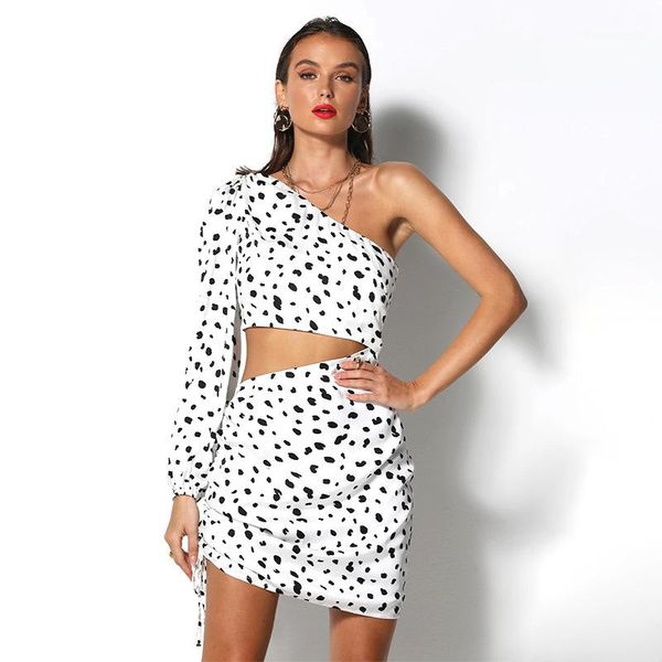 piece dress strapless long sleeve short skirt fashion polka dot print bandage womens clothing women designer two, White
piece dress strapless long sleeve short skirt fashion polka dot print bandage womens clothing women designer two, White