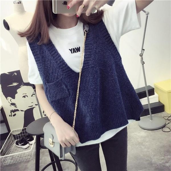 women's knits & tees vest sweater women 2021 fashion oversized v neck sleeveless loose female waistcoat chic outerwear ladies knit jack, White
women's knits & tees vest sweater women 2021 fashion oversized v neck sleeveless loose female waistcoat chic outerwear ladies knit jack, White