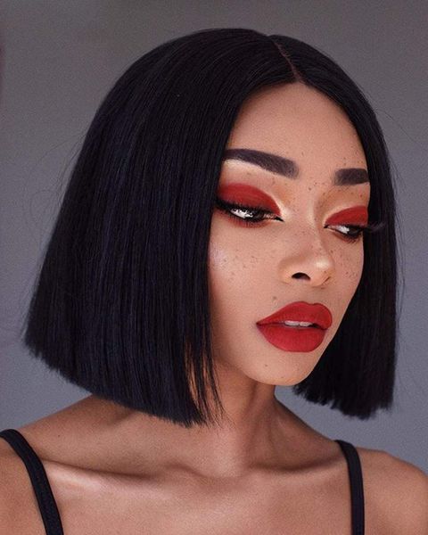 selling 13x4 short lace front human hair wigs 8 inch brazilian straight bob wig pre plucked with baby hair frontal wigs, Black
selling 13x4 short lace front human hair wigs 8 inch brazilian straight bob wig pre plucked with baby hair frontal wigs, Black