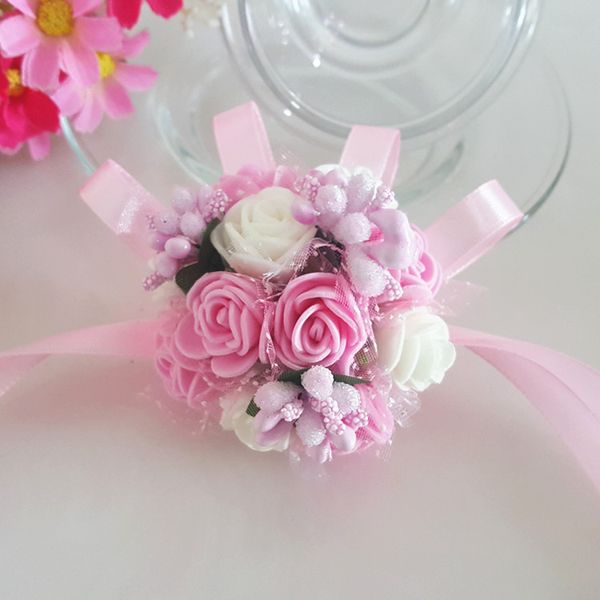 decorative flowers & wreaths 7cm foam wrist flower rose silk ribbon bride corsage hand wristband bracelet bridesmaid curtain band clip bouqu
decorative flowers & wreaths 7cm foam wrist flower rose silk ribbon bride corsage hand wristband bracelet bridesmaid curtain band clip bouqu