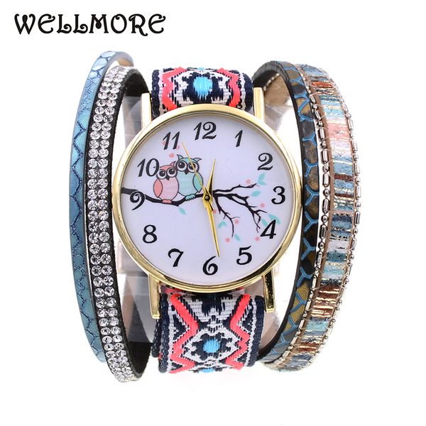 wellmore 2020 summer leather bracelet watch fashion&casual pineapple two owls quartz wristwatches for women, Slivery;brown
wellmore 2020 summer leather bracelet watch fashion&casual pineapple two owls quartz wristwatches for women, Slivery;brown