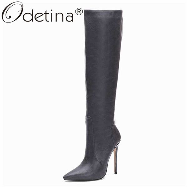 boots odetina women fashion stiletto extreme high heel knee ladies vintage winter side zipper pointed toe sewing long, Black
boots odetina women fashion stiletto extreme high heel knee ladies vintage winter side zipper pointed toe sewing long, Black
