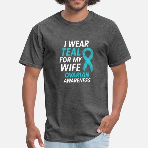 i wear teal for my wife ovarian cancer awareness t shirt men customized tee shirt round neck vintage interesting authentic spring shirt
i wear teal for my wife ovarian cancer awareness t shirt men customized tee shirt round neck vintage interesting authentic spring shirt
