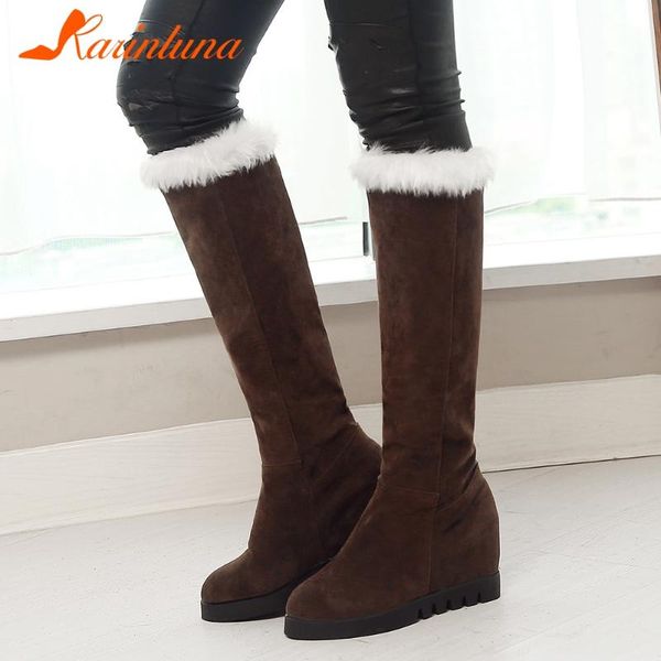 karin 2020 new design big size 43 knee high boots woman shoes wedge high heels concise add fur warm winter boots female, Black
karin 2020 new design big size 43 knee high boots woman shoes wedge high heels concise add fur warm winter boots female, Black