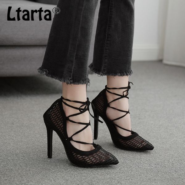 ltarta 2020 summer fashion black cross straps fine heel women's shoes hollow roman large size high heel women's sandals zl
ltarta 2020 summer fashion black cross straps fine heel women's shoes hollow roman large size high heel women's sandals zl