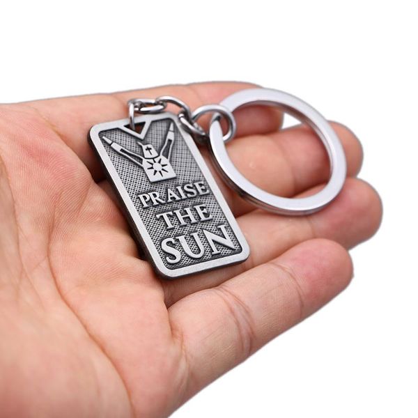 hsic dark souls 3 keychain praise the sun dog tag pendant keyring holder women men game accessories llaveros para hombre hc12906, Silver
hsic dark souls 3 keychain praise the sun dog tag pendant keyring holder women men game accessories llaveros para hombre hc12906, Silver