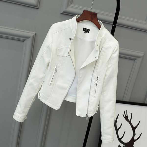 2020 short leather women jacket stand collar spring autumn ladies jacket coat outwear fashion pu locomotive women coat dr2169, Black;brown
2020 short leather women jacket stand collar spring autumn ladies jacket coat outwear fashion pu locomotive women coat dr2169, Black;brown