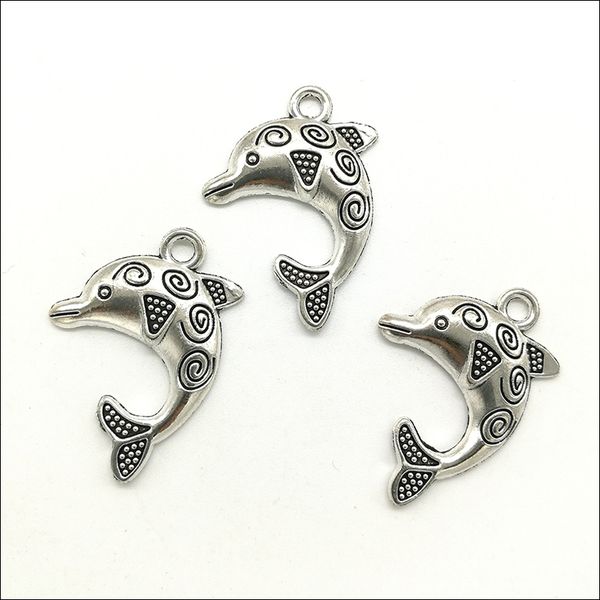 100pcs dolphins alloy antique silver charms pendant retro jewelry making diy keychain ancient silver pendant for bracelet earrings 31x23mm, Bronze;silver
100pcs dolphins alloy antique silver charms pendant retro jewelry making diy keychain ancient silver pendant for bracelet earrings 31x23mm, Bronze;silver