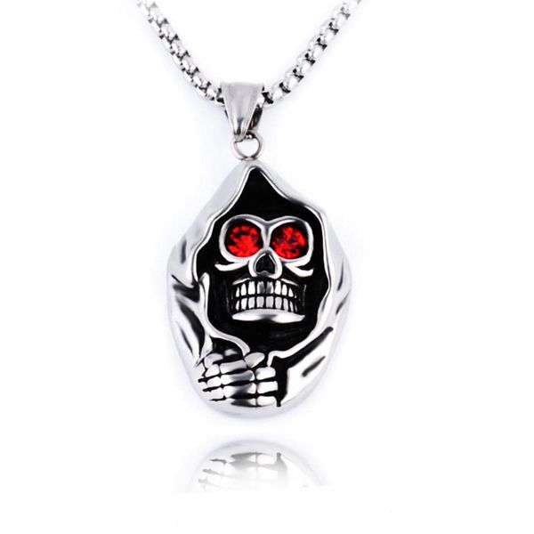 new punk skull pendant necklace vintage alloy crystal skeleton hip hop long necklaces for men fashion male boho jewelry, Silver
new punk skull pendant necklace vintage alloy crystal skeleton hip hop long necklaces for men fashion male boho jewelry, Silver