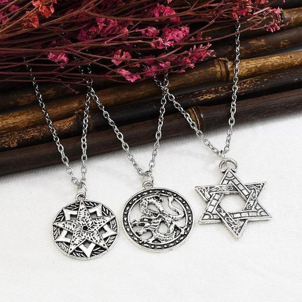 pendant necklaces classic star of david necklace solomon six-pointed fashion stainless steel jewelry gift for men women, Silver
pendant necklaces classic star of david necklace solomon six-pointed fashion stainless steel jewelry gift for men women, Silver