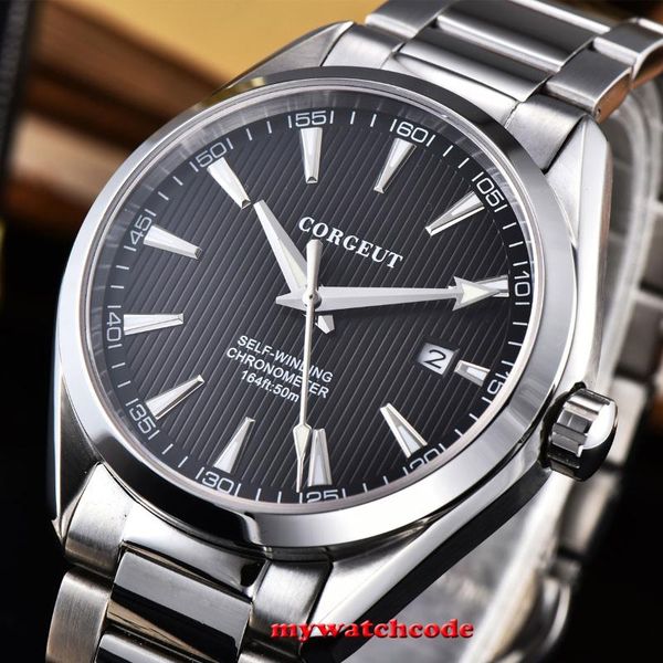 corgeut 41mm men clock miyota 8215 automatic calendar date mechanical sapphire glass men wristwatch luxury brand, Slivery;brown
corgeut 41mm men clock miyota 8215 automatic calendar date mechanical sapphire glass men wristwatch luxury brand, Slivery;brown