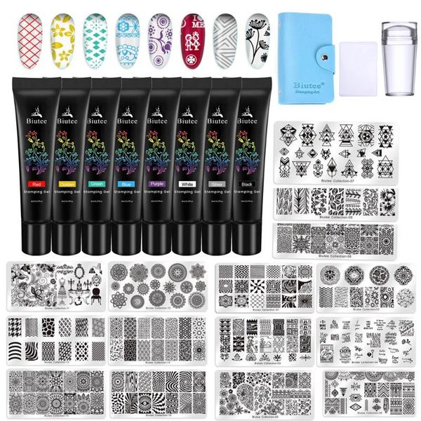 nail art kits biutee stamping gel polish varnish colorful uv plates printing set nails kit
nail art kits biutee stamping gel polish varnish colorful uv plates printing set nails kit