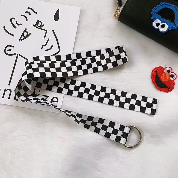 2020 new classic black and white lattice belt canvas non-porous student belt cloth decorative lattice, Black;brown
2020 new classic black and white lattice belt canvas non-porous student belt cloth decorative lattice, Black;brown