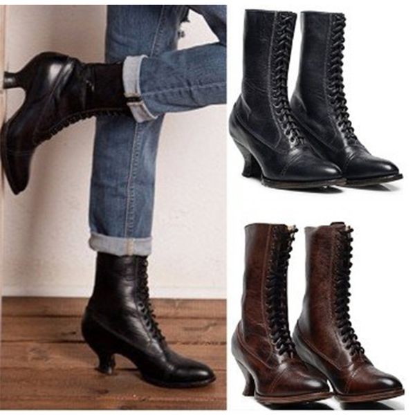 new fashion classics leisure mid calf walking boots for women lace-up solid pu boots hoof heel concise winter ladies botas mujer
new fashion classics leisure mid calf walking boots for women lace-up solid pu boots hoof heel concise winter ladies botas mujer