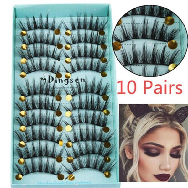 10 pairs natural long false eyelashes handmade makeup fake eyelashes eye lashes makeup extension tools thick lashes cilios
10 pairs natural long false eyelashes handmade makeup fake eyelashes eye lashes makeup extension tools thick lashes cilios