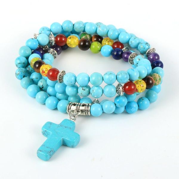 women men natural stone 7 chakras 108 mala beads layers bracelet turquoises tiger eye cross pendant bangle yoga reiki jewelry, Golden;silver
women men natural stone 7 chakras 108 mala beads layers bracelet turquoises tiger eye cross pendant bangle yoga reiki jewelry, Golden;silver