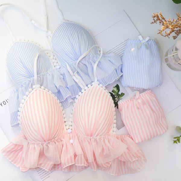 bras sets kawaii japanese lolita princess lingerie set striped flouncing bra & briefs bikini brassiere women's panties vest type, Red;black
bras sets kawaii japanese lolita princess lingerie set striped flouncing bra & briefs bikini brassiere women's panties vest type, Red;black