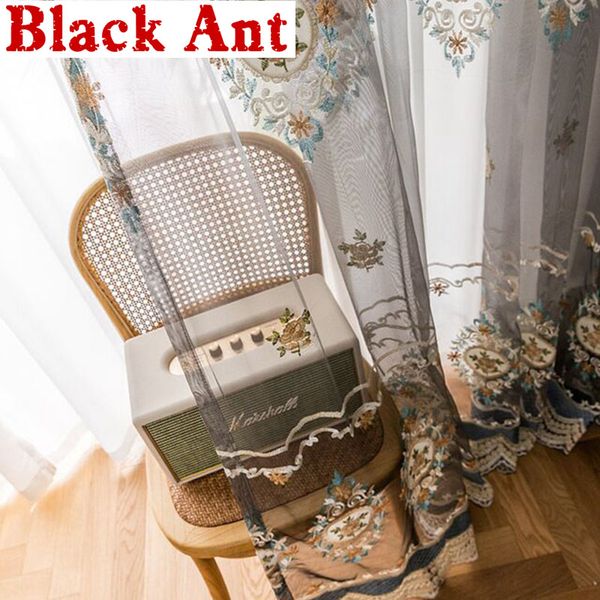 nordic style delicate floral embroidered tulle curtain for living room bedroom grey sheer voile window screen cortinas x775f
nordic style delicate floral embroidered tulle curtain for living room bedroom grey sheer voile window screen cortinas x775f