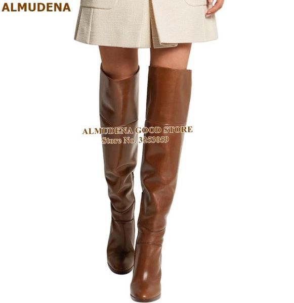almudena brown matte leather chunky heel thigh boots wooden pattern thick heels over the knee dress boots fall winter tall, Black
almudena brown matte leather chunky heel thigh boots wooden pattern thick heels over the knee dress boots fall winter tall, Black