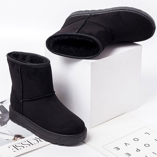 nice soft mid-calf boots ladies snow boots women winter female suede upper warm fluff winter shoes footwear booties, Black
nice soft mid-calf boots ladies snow boots women winter female suede upper warm fluff winter shoes footwear booties, Black