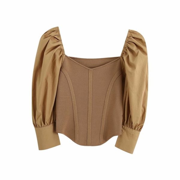 women's sweaters fall 2021 europe and the united states poplin sleeve knit coat female 2640, White;black
women's sweaters fall 2021 europe and the united states poplin sleeve knit coat female 2640, White;black