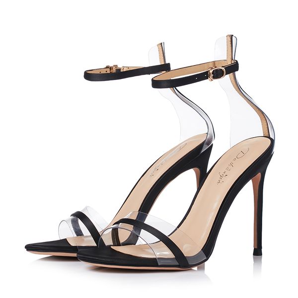 elegance2020 decent summer satin high thin heel open toe women's sandals with genuine leather wedding shoes, Black
elegance2020 decent summer satin high thin heel open toe women's sandals with genuine leather wedding shoes, Black