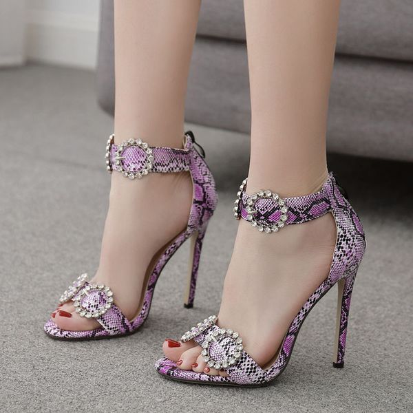 2020 woman sandals women snake print high heels female rhinestones shoes 2020 ladies fashion summer ankle buckle pumps, Black
2020 woman sandals women snake print high heels female rhinestones shoes 2020 ladies fashion summer ankle buckle pumps, Black