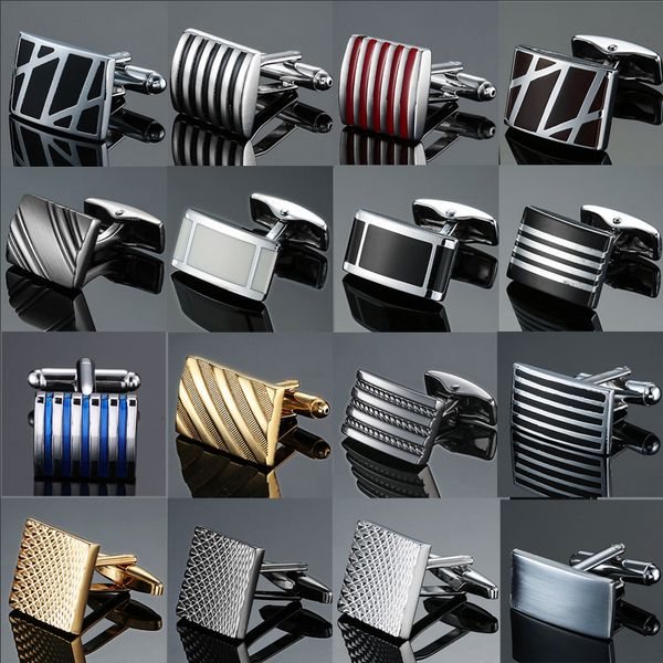 copper quality enamel square stripes gold silvery black flower cufflinks brand men's french shirt cufflinks, Silver
copper quality enamel square stripes gold silvery black flower cufflinks brand men's french shirt cufflinks, Silver
