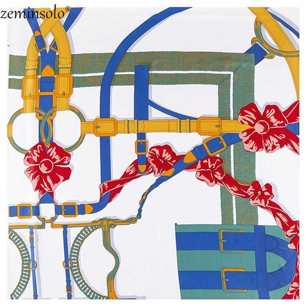 130cm*130cm 2020 chain printing silk scarves for women bandana hijab twill large square scarf shawl female wraps, Blue;gray 
130cm*130cm 2020 chain printing silk scarves for women bandana hijab twill large square scarf shawl female wraps, Blue;gray