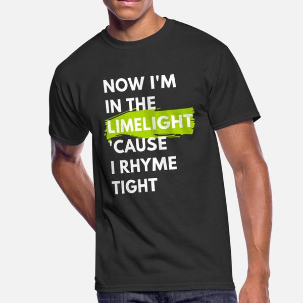 hip hop rap lyrics bars limelight gift t shirt men character 100% cotton round neck unique crazy comical spring slim shirt
hip hop rap lyrics bars limelight gift t shirt men character 100% cotton round neck unique crazy comical spring slim shirt