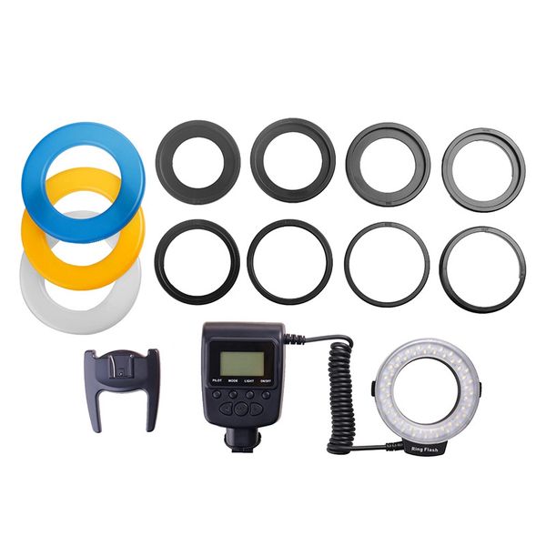 48 macro led macro ring flash light with 8 adapter ring for d5000 for 650d 600d 550d
48 macro led macro ring flash light with 8 adapter ring for d5000 for 650d 600d 550d
