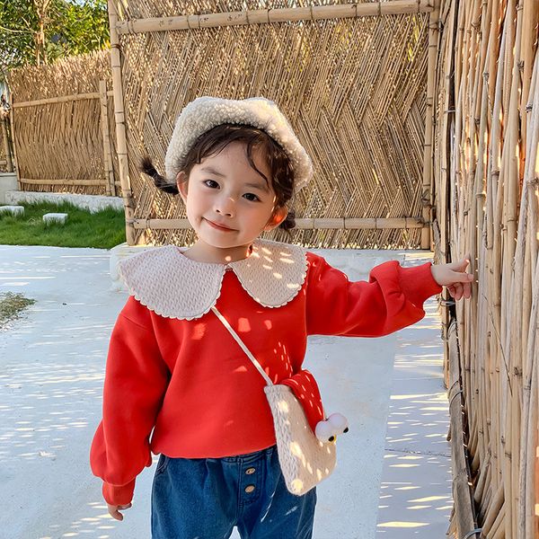 осень и зима 2020 новой baby girl doll шея plus фланель толстовка одежда дети с длинным рукавом причинной thicker top с мешком, Black
осень и зима 2020 новой baby girl doll шея plus фланель толстовка одежда дети с длинным рукавом причинной thicker top с мешком, Black