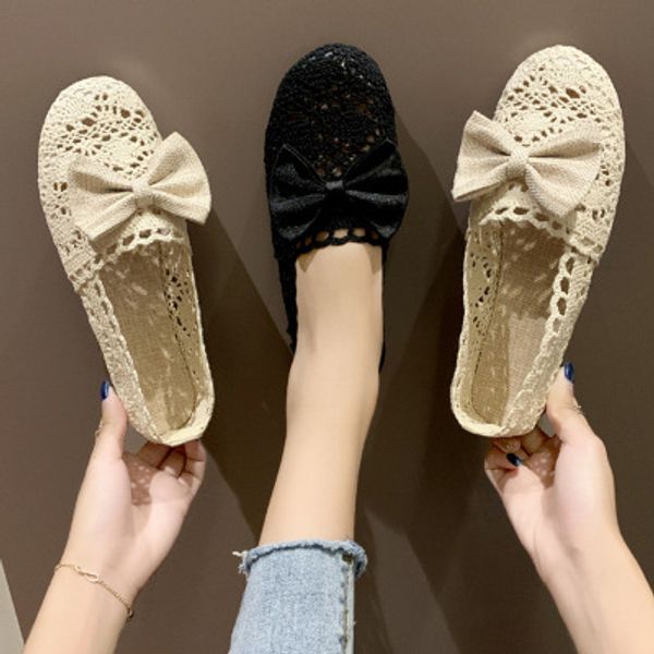 summer 2020 new women's shoes wild mesh shoes korean lace fashion bow sandals, Black
summer 2020 new women's shoes wild mesh shoes korean lace fashion bow sandals, Black