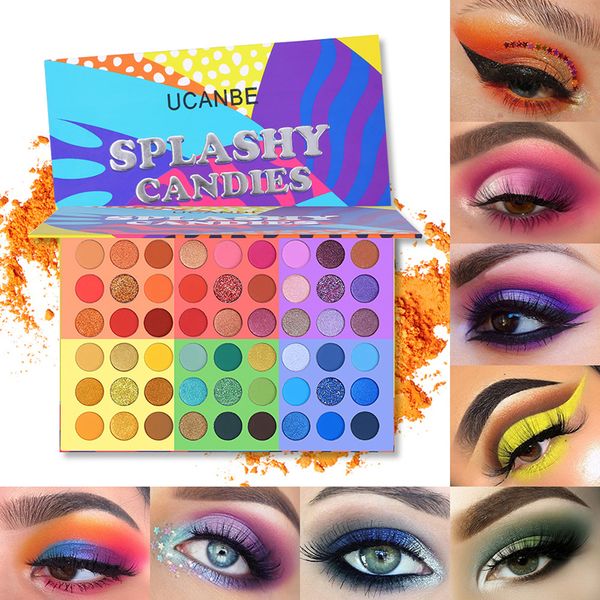 ucanbe 6 in 1 splashy candies 54 colors eye shadow palette eyes makeup glitter shimmer matte eyeshadow powder
ucanbe 6 in 1 splashy candies 54 colors eye shadow palette eyes makeup glitter shimmer matte eyeshadow powder