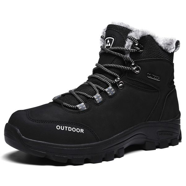 boots outdoor winter men's warm snow leather waterproof men sneakers hiking work shoes 46, Black
boots outdoor winter men's warm snow leather waterproof men sneakers hiking work shoes 46, Black