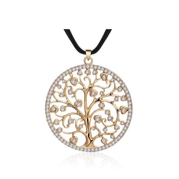 new tree of life necklace for woman three-layer leather chain gold color crystal big round pendant fashion jewelry accessories, Silver
new tree of life necklace for woman three-layer leather chain gold color crystal big round pendant fashion jewelry accessories, Silver