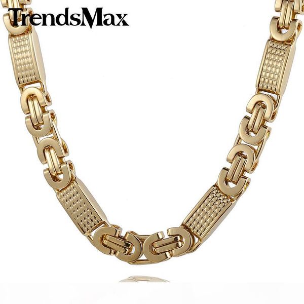 trendsmax customize any length 8mm gold-color flat byzantine link stainless steel necklace mens chain bracelet kn275 kb403, Silver
trendsmax customize any length 8mm gold-color flat byzantine link stainless steel necklace mens chain bracelet kn275 kb403, Silver