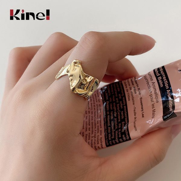 kinel irregular french genuine 100% 925 sterling silver ring adjustable natural designer fine jewelry open ring for women, Golden;silver
kinel irregular french genuine 100% 925 sterling silver ring adjustable natural designer fine jewelry open ring for women, Golden;silver