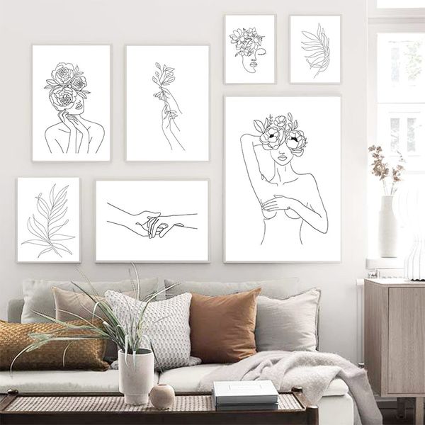 minimalist poster line drawing canvas prints woman body wall painting leaves flowers art print wall pictures living room decor
minimalist poster line drawing canvas prints woman body wall painting leaves flowers art print wall pictures living room decor