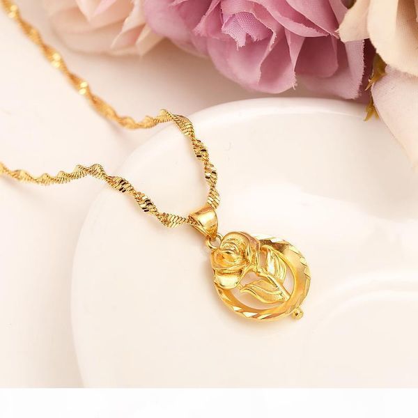 f dubai pendant women pendant necklace 14 k fine gold gf girls party jewelry africa arabrose sweetheart rose flower gifts, Silver
f dubai pendant women pendant necklace 14 k fine gold gf girls party jewelry africa arabrose sweetheart rose flower gifts, Silver