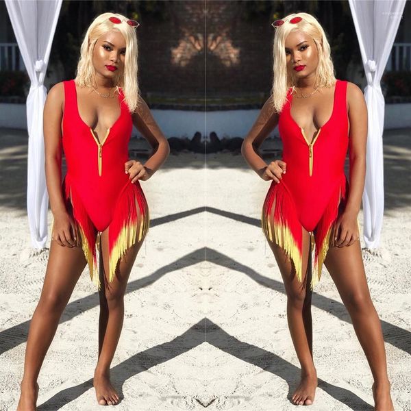 tassel swimsuits high waist bikini women one piece summer gradient bathing suits zipper deep v-neck blackless sexy, White;black
tassel swimsuits high waist bikini women one piece summer gradient bathing suits zipper deep v-neck blackless sexy, White;black