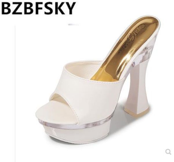 2020 summer new sandals super high heel crystal thick heel waterproof nightclub catwalk 14 cm female slippers, Black
2020 summer new sandals super high heel crystal thick heel waterproof nightclub catwalk 14 cm female slippers, Black
