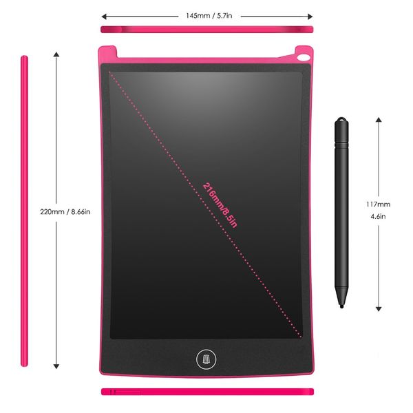 8.5inch lcd writing tablet digital drawing tablet handwriting pads portable electronic tablet board ultra-thin board with pen
8.5inch lcd writing tablet digital drawing tablet handwriting pads portable electronic tablet board ultra-thin board with pen