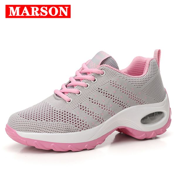 marson women sport casual shoes outdoor breathable comfortable ladies shoes lightweight platform sports running mesh sneakers, Black
marson women sport casual shoes outdoor breathable comfortable ladies shoes lightweight platform sports running mesh sneakers, Black